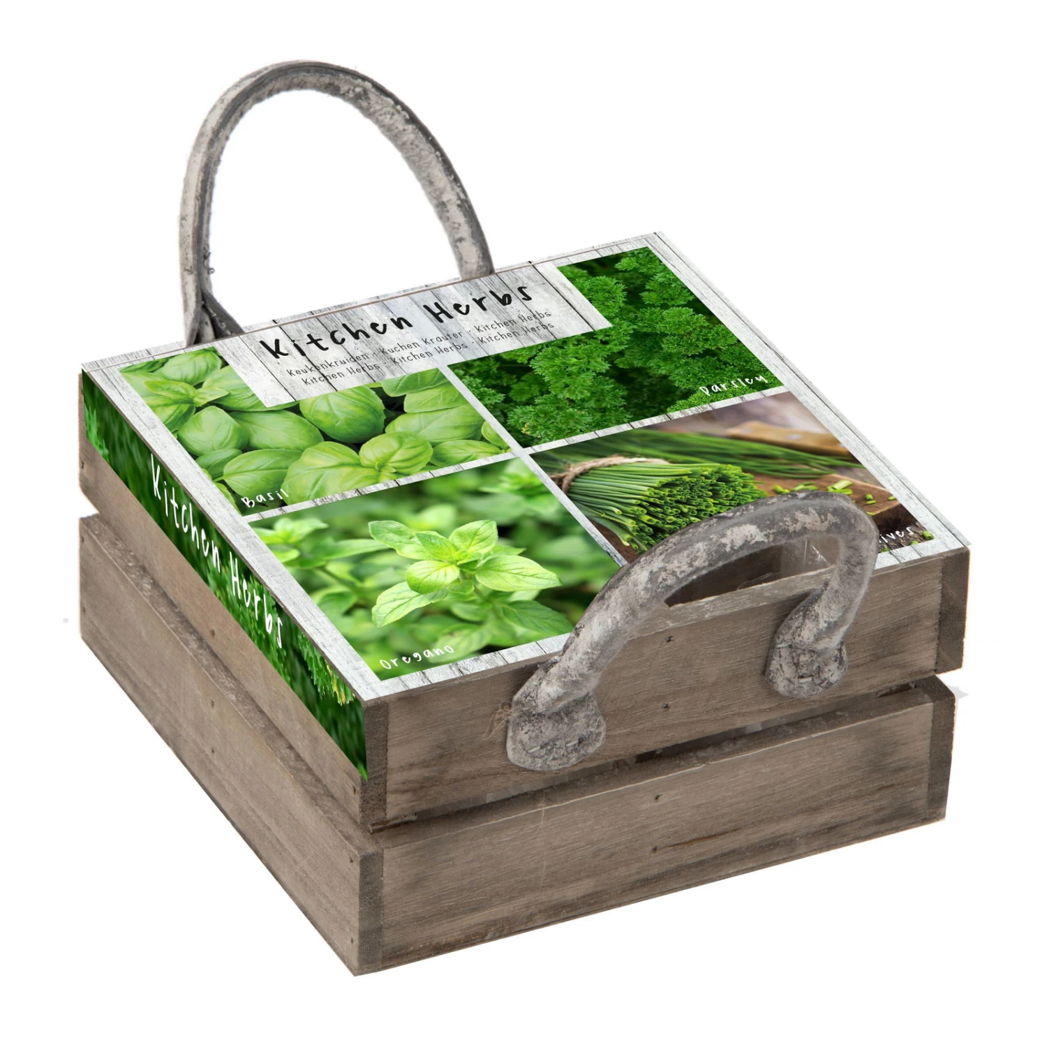 Küchenkräuterkiste Mit Saatgut & Anzuchterde 3 Küchenkräuterkiste Mit Saatgut & Anzuchterde