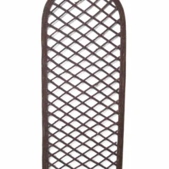 Weidenspalier Mit Rahmen Rund, 180x60 Cm