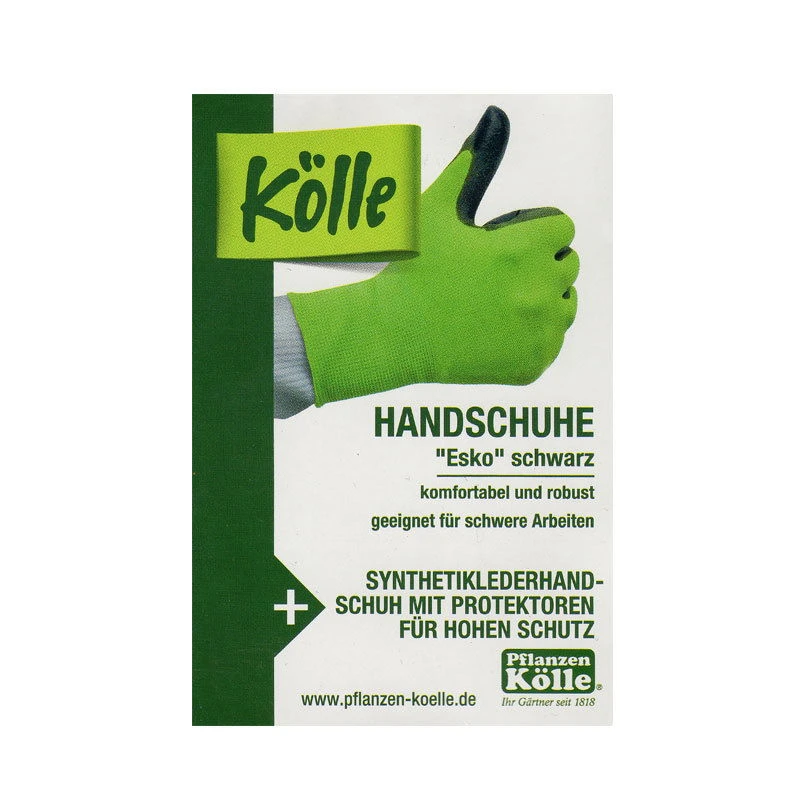 Kölle Arbeitshandschuhe "Esko" Gr. 10, Schwarz, Mit Fingerschutz 6 Kölle Arbeitshandschuhe "Esko" Gr. 10, Schwarz, Mit Fingerschutz – Bild 4