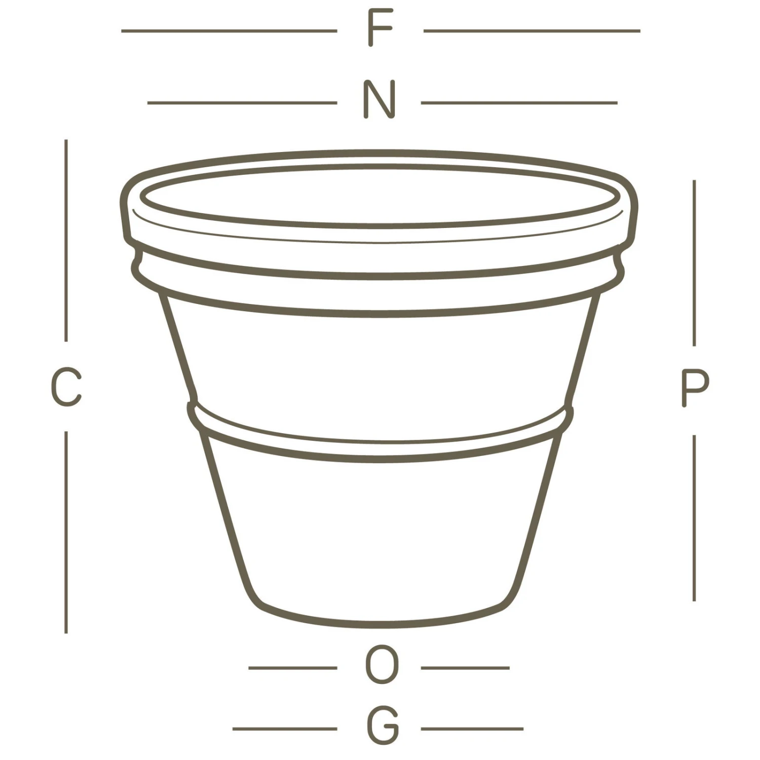 Pflanzkübel Doppio Bordo Terra, Ø 35 X H 32 Cm 4 Pflanzkübel Doppio Bordo Terra, Ø 35 X H 32 Cm – Bild 2