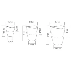 Pflanzgefäß "Wave Globe High" Schwarz 7 Pflanzgefäß "Wave Globe High" Schwarz -Garten Saat Verkäufe 3210102842 3210102843 3210102844 Illu Wave Globe High Vermasst 55951