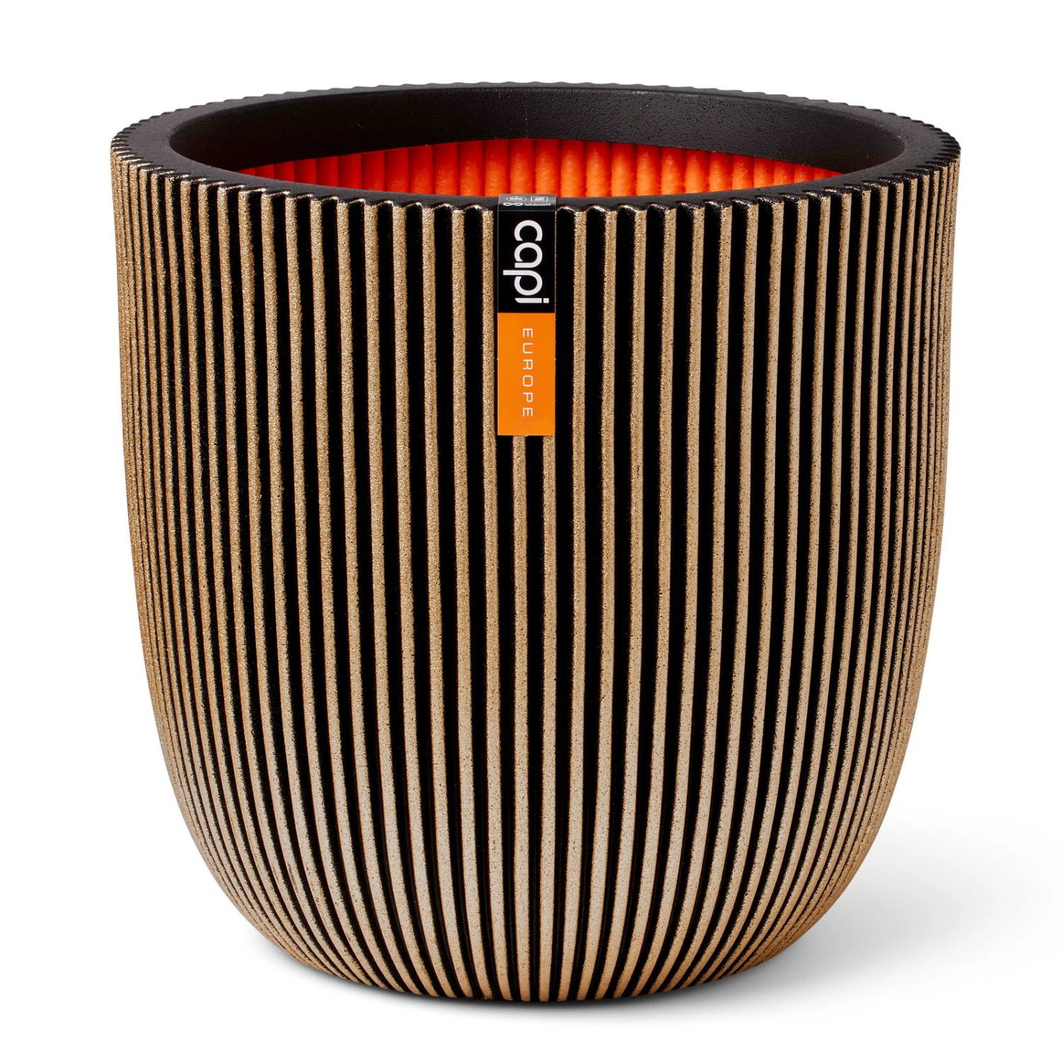 Pflanzgefäß 'Groove', Gold 3 Pflanzgefäß 'Groove', Gold