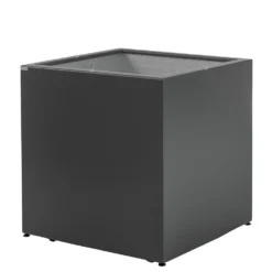 Pflanztrog Kubus, Anthrazit, 40 X 40 X 40 Cm Mit Rollen