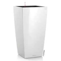 LECHUZA Cubico Premium 30, Weiß Hochglanz, All-in-One-Set , 30x30, H:56 Cm -Garten Saat Verkäufe 3325100081 Cubico Premium 40 weiss All in One Set 40x40x75cm RGB 2 7558 1